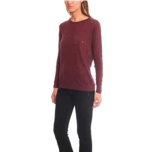 IRO Marvina 100% Linen Distressed Tee Size XS - Picture 3 of 9